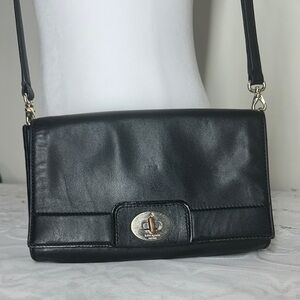 Kate Spade New York Hampton Road Juliana black leather crossbody purse